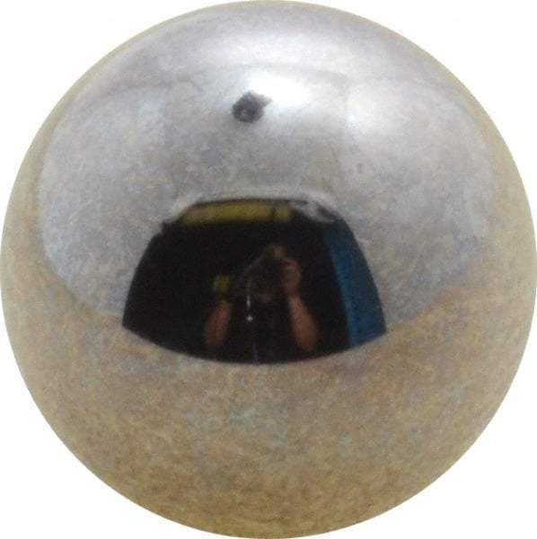 Value Collection - 1/2 Inch Diameter, Grade 25, Chrome Steel Ball - 62 to 66 C Hardness, 0.00005 Inch Diameter Deviation, 0.000025 Inch Sphericity - Apex Tool & Supply