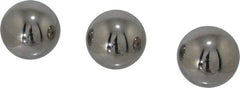 Value Collection - 1-1/2 Inch Diameter, Grade 50, Chrome Steel Ball - 62 to 66 C Hardness, 0.00005 Inch Diameter Deviation, 0.000025 Inch Sphericity - Apex Tool & Supply
