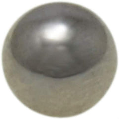 Value Collection - 5 mm Diameter, Grade 25, Chrome Steel Ball - 62 to 66 C Hardness, 0.00005 Inch Diameter Deviation, 0.000025 Inch Sphericity - Apex Tool & Supply