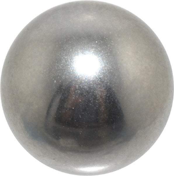 Value Collection - 3/8 Inch Diameter, Grade 100, 440-C Stainless Steel Ball - 57 - 61 C Hardness, 0.0005 Inch Sphericity, 0.0005 Inch Diameter Deviation - Apex Tool & Supply