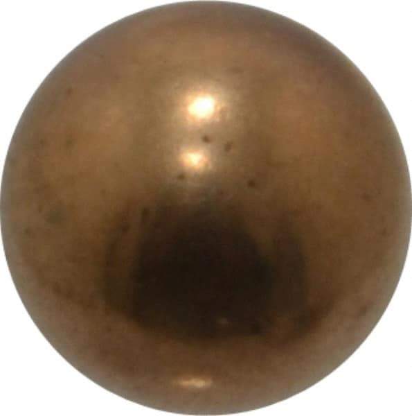 Value Collection - 5/16 Inch Diameter Brass Ball - 0.0002 Inch Sphericity, Grade 200, 75 to 87 B Hardness - Apex Tool & Supply
