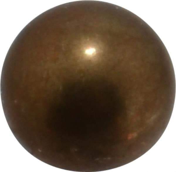 Value Collection - 3/8 Inch Diameter Brass Ball - 0.0002 Inch Sphericity, Grade 200, 75 to 87 B Hardness - Apex Tool & Supply