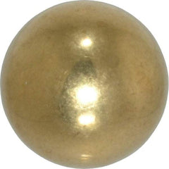 Value Collection - 3/4 Inch Diameter Brass Ball - 0.0002 Inch Sphericity, Grade 200, 75 to 87 B Hardness - Apex Tool & Supply