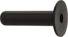 RivetKing - #6-32, 0.554" Diam x 0.035" Thick Flange, Rubber Insulated Rivet Nut - UNC Thread, Rubber, 0.24" Body Diam, 0.981" OAL - Apex Tool & Supply