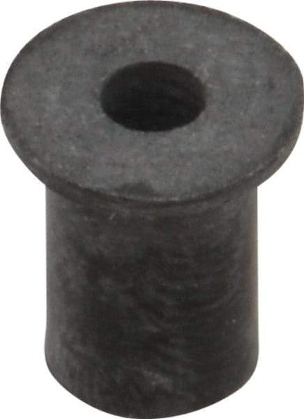 RivetKing - #6-32, 0.452" Diam x 0.062" Thick Flange, Rubber Insulated Rivet Nut - UNC Thread, Rubber, 5/16" Body Diam, 1/2" OAL - Apex Tool & Supply