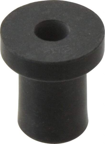 RivetKing - 1/4-20, 0.74" Diam x 0.187" Thick Flange, Rubber Insulated Rivet Nut - UNC Thread, Rubber, 1/2" Body Diam, 0.831" OAL - Apex Tool & Supply