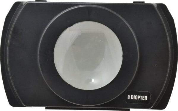 Electrix - 4 Diopter, 3" Wide, Task & Machine Light Magnifier Lens - Black, For Use with 7450 & 7452 Magnifiers - Apex Tool & Supply