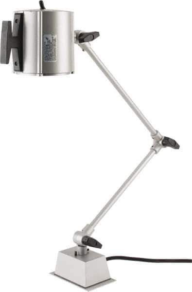 Electrix - 32 Inch, Swing Arm, Direct Mounted, Halogen, Gray, Desk Task Light - 55 Watt, 12 Volt, Nonmagnifying - Apex Tool & Supply