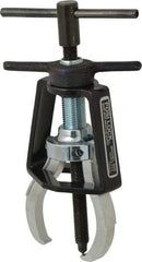 Posi Lock Puller - Steel 2-Jaw Miniature Bearing Puller - 2-1/4" Reach, For Bearings, Gears & Pulleys - Apex Tool & Supply