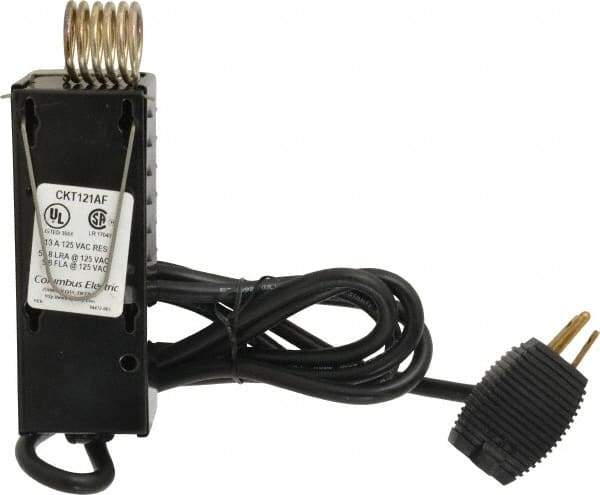 TPI - 40 to 110°F, Heat Only, Industrial Thermostat (Coiled Capillary Temperature Sensor) - 125 to 277 Volts, Snap Acting Switch - Apex Tool & Supply