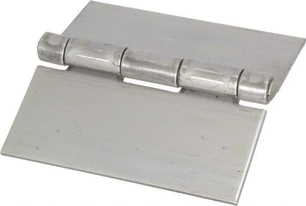 Value Collection - 4" Long x 4" Wide x 0.12" Thick, 316 Stainless Steel Commercial Hinge - 0.25" Pin Diam - Apex Tool & Supply