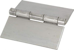 Value Collection - 4" Long x 4" Wide x 0.12" Thick, 316 Stainless Steel Commercial Hinge - 0.25" Pin Diam - Apex Tool & Supply