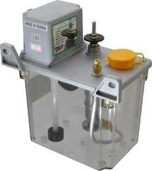 Trico - 2 L Reservoir Capacity, 3 - 6 cm Output per Cycle, 60-120 cm Output per Hour, Electric Central Lubrication System - 3 Min Interval Between Cycles, 130mm Wide x 225mm High, 110 Volts, Oil, 5/16-24 Outlet Thread - Apex Tool & Supply