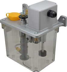 Trico - 2 L Reservoir Capacity, 3 - 6 cm Output per Cycle, 36-72 cm Output per Hour, Electric Central Lubrication System - 5 Min Interval Between Cycles, 130mm Wide x 225mm High, 110 Volts, Oil, 5/16-24 Outlet Thread - Apex Tool & Supply