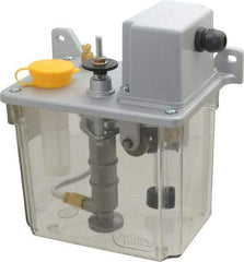 Trico - 2 L Reservoir Capacity, 3 - 6 cm Output per Cycle, 12-24 cm Output per Hour, Electric Central Lubrication System - 15 Min Interval Between Cycles, 130mm Wide x 225mm High, 110 Volts, Oil, 5/16-24 Outlet Thread - Apex Tool & Supply