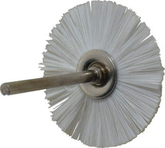 Osborn - 1-1/2" OD, 1/8" Shank Diam, Nylon Wheel Brush - 3/32" Face Width, 6,000 RPM - Apex Tool & Supply