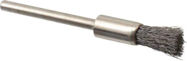 Osborn - 1/4" Brush Diam, End Brush - 1/8" Diam Shank, 25,000 Max RPM - Apex Tool & Supply