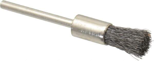 Osborn - 5/16" Brush Diam, End Brush - 1/8" Diam Shank, 25,000 Max RPM - Apex Tool & Supply