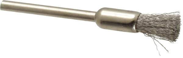 Osborn - 1/4" Brush Diam, End Brush - 1/8" Diam Shank, 25,000 Max RPM - Apex Tool & Supply