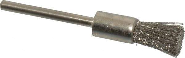 Osborn - 5/16" Brush Diam, End Brush - 1/8" Diam Shank, 25,000 Max RPM - Apex Tool & Supply