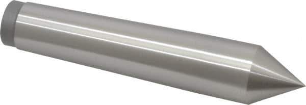 Value Collection - 0.95" Head Diam, Steel Standard Point Solid Dead Center - 3MT Morse Taper, 0.95" Point Diam, 4-59/64" OAL - Apex Tool & Supply