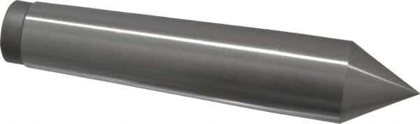 Value Collection - 1.24" Head Diam, Steel Standard Point Solid Dead Center - 4MT Morse Taper, 1.24" Point Diam, 6-5/16" OAL - Apex Tool & Supply