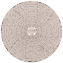 Dickson - 185°F, 7 Day Recording Time Chart - 6 Inch Diameter, 0 to 95% Humidity, Use with TH6 Recorders - Apex Tool & Supply
