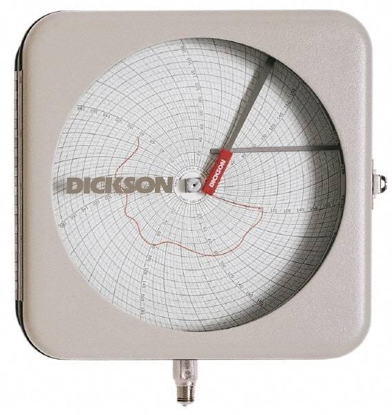 Dickson - -22 to 122°F, 7 Days Recording Time Chart - 8 Inch Diameter, Use with To be Used with Pr8 Recorders - Apex Tool & Supply