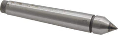 Value Collection - 0.48" Head Diam, Carbide-Tipped Steel Standard Point Solid Dead Center - 1MT Morse Taper, 0.48" Point Diam, 3.15" OAL - Apex Tool & Supply