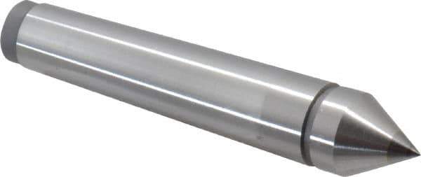 Value Collection - 0.71" Head Diam, Carbide-Tipped Steel Standard Point Solid Dead Center - 2MT Morse Taper, 0.71" Point Diam, 3.94" OAL - Apex Tool & Supply