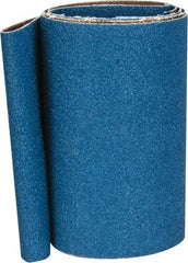 Made in USA - 4" Wide x 36" OAL, 60 Grit, Zirconia Alumina Abrasive Belt - Zirconia Alumina, Medium, Coated, X Weighted Cloth Backing - Apex Tool & Supply