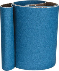 Made in USA - 4" Wide x 36" OAL, 80 Grit, Zirconia Alumina Abrasive Belt - Zirconia Alumina, Medium, Coated - Apex Tool & Supply