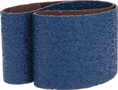 Made in USA - 3" Wide x 24" OAL, 24 Grit, Zirconia Alumina Abrasive Belt - Zirconia Alumina, Very Coarse, Coated, X Weighted Cloth Backing - Apex Tool & Supply