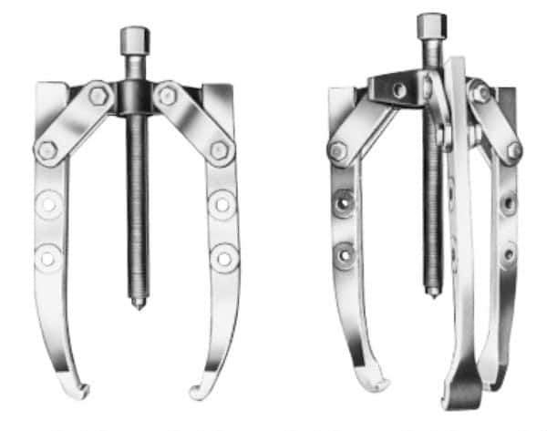 OTC - 16" Spread, 17-1/2 Ton Capacity, Long Puller - For Bearings, Gears & Pulleys - Apex Tool & Supply