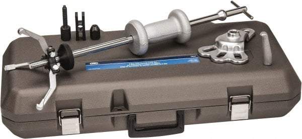 OTC - 13 Piece, 5 Ton Capacity, 4-1/2" Spread, Hammer Puller Set - 3 Jaws, 13-3/8" OAL, 6-1/2" Reach - Apex Tool & Supply