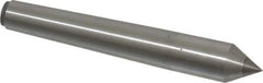 Made in USA - Carbide-Tipped Alloy Steel Standard Point Solid Dead Center - 1MT Morse Taper, 3-5/16" OAL - Apex Tool & Supply