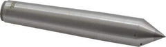 Made in USA - Carbide-Tipped Alloy Steel Standard Point Solid Dead Center - 2MT Morse Taper, 4-3/16" OAL - Apex Tool & Supply