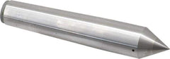 Made in USA - Carbide-Tipped Alloy Steel Standard Point Solid Dead Center - 3MT Morse Taper, 5-1/4" OAL - Apex Tool & Supply