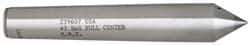 Made in USA - Carbide-Tipped Alloy Steel Standard Point Solid Dead Center - B&S 7 Brown & Sharpe Taper, 4-1/2" OAL - Apex Tool & Supply