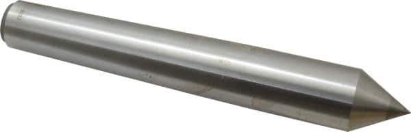Made in USA - Carbide-Tipped Alloy Steel Standard Point Solid Dead Center - B&S 10 Brown & Sharpe Taper, 8-17/32" OAL - Apex Tool & Supply