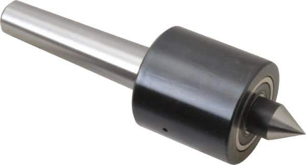 Riten - MT2 Taper Shank, 1-5/8" Head Diam 1,000 Lb Capacity Live Center - 2,500 Max RPM, 1-5/8" Head Length, 9/16" Point Diam, 13/16" Point Len, 300 Lb Max Workpc, Standard Point - Apex Tool & Supply
