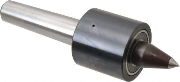 Riten - MT3 Taper Shank, 2" Head Diam 1,830 Lb Capacity Live Center - 2,500 Max RPM, 1-15/16" Head Length, 3/8" Point Diam, 1-1/2" Point Len, 300 Lb Max Workpc, Tracer Point - Apex Tool & Supply