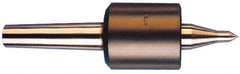 Riten - MT2 Taper Shank, 1-3/4" Head Diam 4,600 Lb Capacity Live Center - 5,000 Max RPM, 2-3/8" Head Length, 7/8" Point Diam, 1-1/8" Point Len, 880 Lb Max Workpc, Standard Point - Apex Tool & Supply