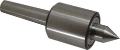 Riten - MT4 Taper Shank, 2-7/8" Head Diam 9,000 Lb Capacity Live Center - 5,500 Max RPM, 3-3/16" Head Length, 1-1/4" Point Diam, 2" Point Len, 2,200 Lb Max Workpc, Standard Point - Apex Tool & Supply