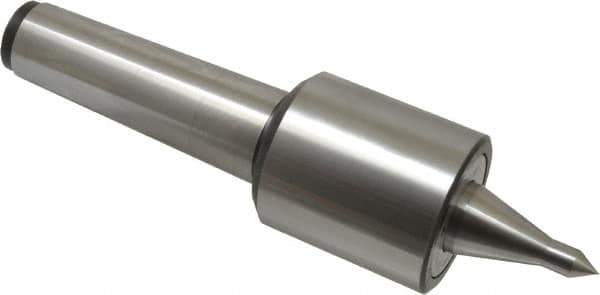 Riten - MT5 Taper Shank, 2-7/8" Head Diam 9,000 Lb Capacity Live Center - 5,500 Max RPM, 3-5/16" Head Length, 1/2" Point Diam, 2-1/2" Point Len, 1,100 Lb Max Workpc, 15/16" Tip Diam, Long Point - Apex Tool & Supply