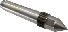 Riten - 1" Head Diam, Steel Standard Point Solid Dead Center - 3MT Morse Taper, 1" Point Diam, 1-5/8" Point Length - Apex Tool & Supply