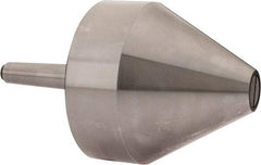 Riten - MT2 Taper Shank, 4" Head Diam 8,000 Lb Capacity Live Center - 4-9/32" Head Length, 1" Point Diam, 4.2813" Point Len, 2,000 Lb Max Workpc, Bull Nose Point - Apex Tool & Supply