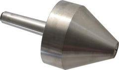 Riten - MT3 Taper Shank, 4" Head Diam 8,000 Lb Capacity Live Center - 4-9/32" Head Length, 1" Point Diam, 4.2813" Point Len, 3,800 Lb Max Workpc, Bull Nose Point - Apex Tool & Supply