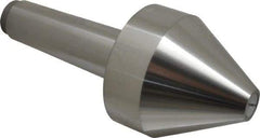 Riten - MT5 Taper Shank, 4" Head Diam 8,000 Lb Capacity Live Center - 4-9/32" Head Length, 1" Point Diam, 4.2813" Point Len, 4,800 Lb Max Workpc, Bull Nose Point - Apex Tool & Supply