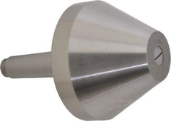 Riten - MT4 Taper Shank, 5" Head Diam 8,000 Lb Capacity Live Center - 3-13/16" Head Length, 2" Point Diam, 3-13/16" Point Len, 4,800 Lb Max Workpc, Bull Nose Point - Apex Tool & Supply
